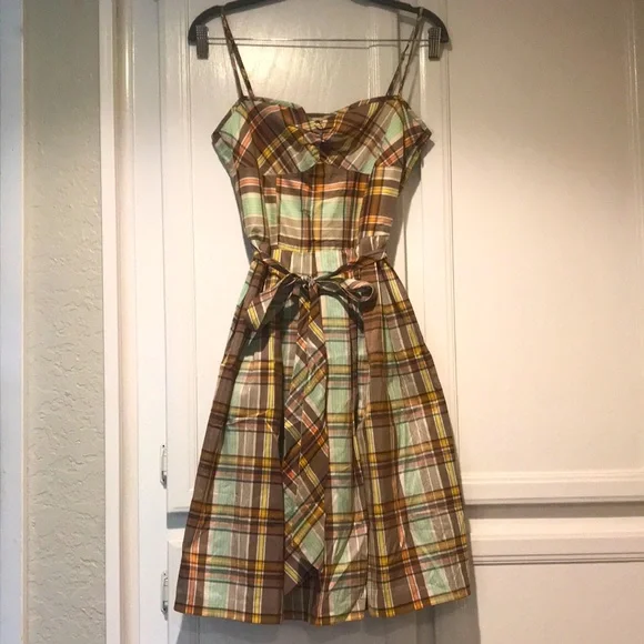 Trina Turk Dresses Trina Turk Womens Pastel Plaid Spring